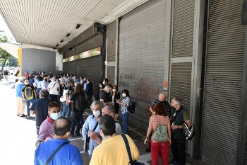 Από την πρόσφατη διαμαρτυρία στο υπουργείο Εργασίας