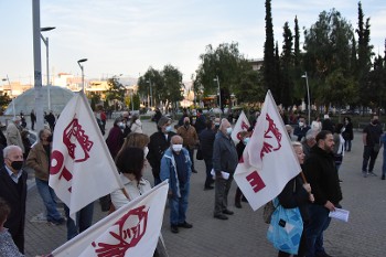 Από τη συγκέντρωση στο Περιστέρι