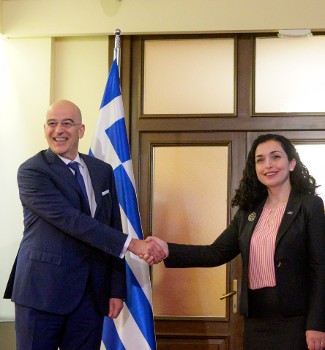 Από τη χτεσινή συνάντηση με την Πρόεδρο του ΝΑΤΟικού προτεκτοράτου