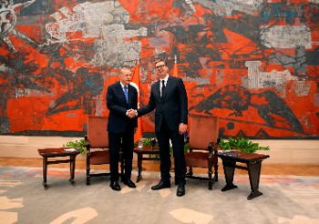 Από τη συνάντηση του Τούρκου Προέδρου με τον Σέρβο ομόλογό του