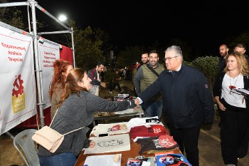 Από την επίσκεψη του ΓΓ της ΚΕ στη Διεθνούπολη