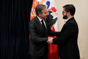 Από τη συνάντηση του Αμερικανού υπουργού Εξωτερικών με τον Πρόεδρο της Χιλής