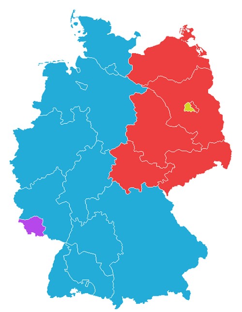 Η Ανατολική και Δυτική Γερμανία στα 1949