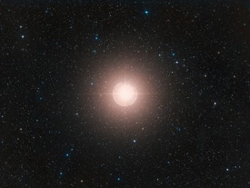 Φωτογραφία του Μπετελγκέζ από επίγειο τηλεσκόπιο