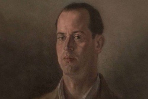 Προσωπογραφία του από τον συνεξόριστό του, τον ζωγράφο Δημήτρη Μεγαλίδη (1908 - 1979)