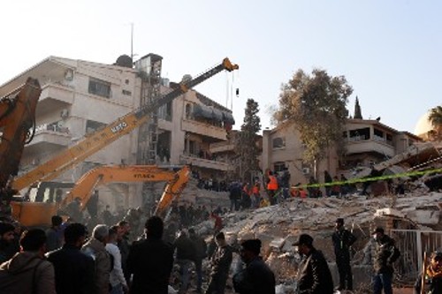 Το ιρανικό προξενείο στη Δαμασκό που ισοπέδωσαν οι Ισραηλινοί