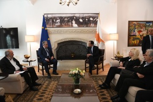 Με τον Πρόεδρο της Κυπριακής Δημοκρατίας