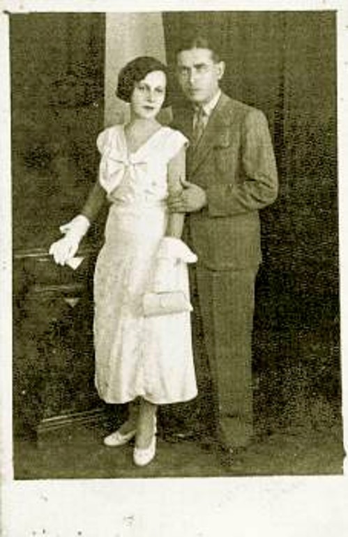 Με τη γυναίκα του Νίτσα, στην αρχή της δεκαετίας του '30