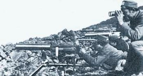 Σέρβοι πυροβολητές στη μάχη