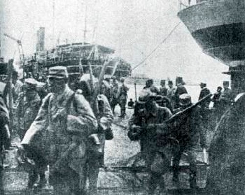 Η απόβαση των γαλλικών στρατευμάτων στη Θεσσαλονίκη