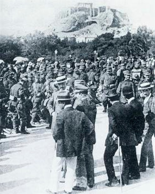 Μια εικόνα από την επιστράτευση του 1912 στην Αθήνα