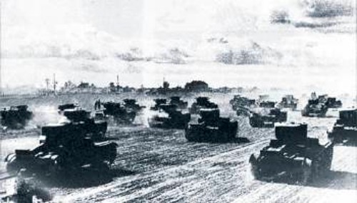Σοβιετικά άρματα αντιμέτωπα με τη γερμανική επίθεση