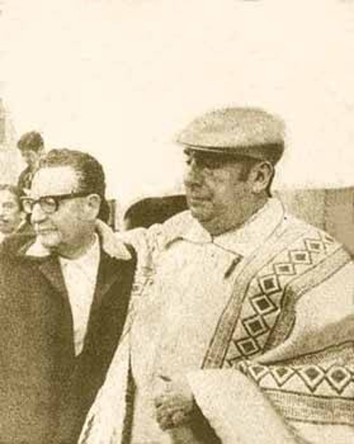 Ο Πάμπλο Νερούδα με τον Σαλβαδόρ Αλιέντε