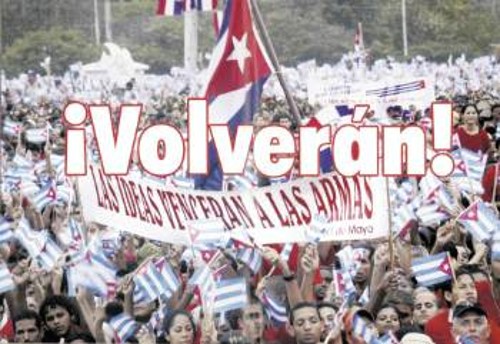 Από συγκέντρωση του κουβανικού λαού με την απαίτηση να επιστρέψουν οι πέντε Κουβανοί αγωνιστές