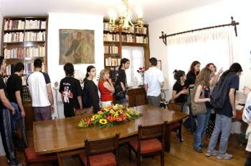 Από την εκδήλωση της ΚΕ του ΚΚΕ στο σπίτι του Χαρίλαου Φλωράκη στον ένα χρόνο από το θάνατό του