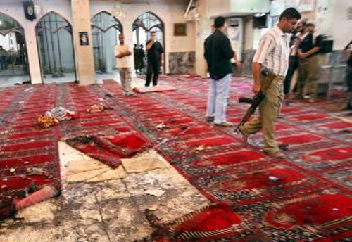 Το σιιτικό τέμενος όπου ανατινάχτηκε ο βομβιστής αυτοκτονίας