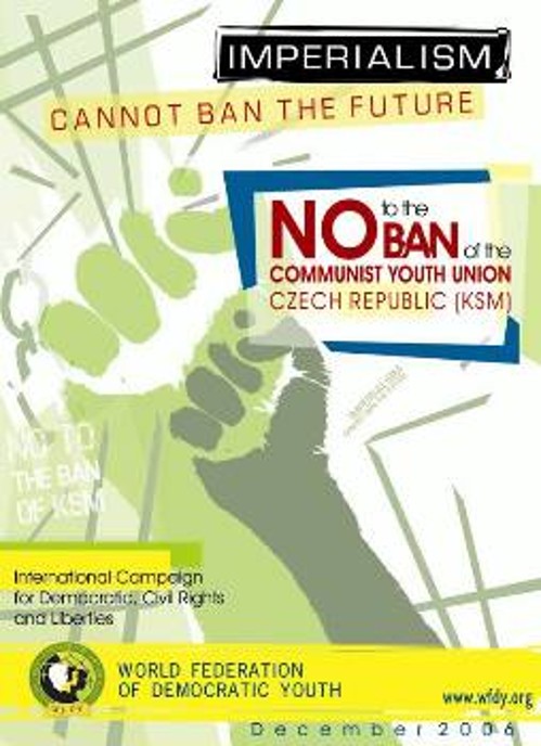 Αφίσα της ΠΟΔΝ που σημειώνει χαρακτηριστικά: «Ο ιμπεριαλισμός δεν μπορεί να καταργήσει το μέλλον»
