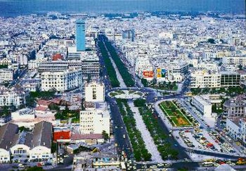 Η πρωτεύουσα Τύνιδα, από ψηλά
