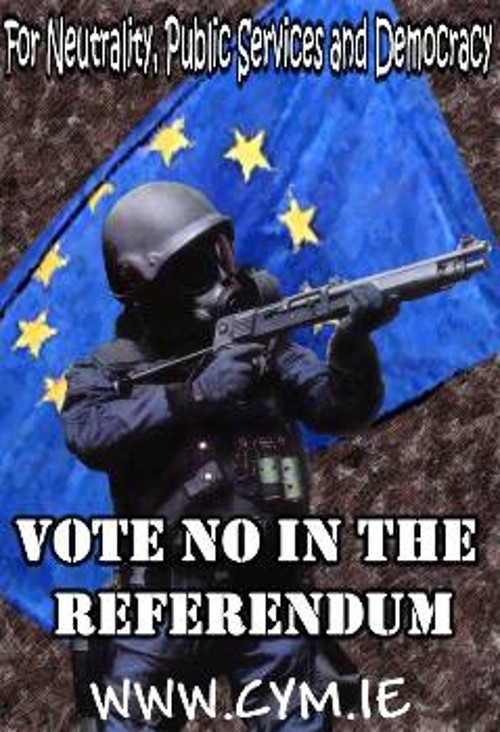 Η αφίσα του «Οχι» στην «Ευρωπαϊκή Συνθήκη»