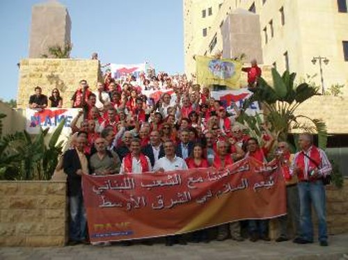 Λίγο πριν την εκδήλωση της Φενασόλ, την πρώτη μέρα της αποστολής στο Λίβανο