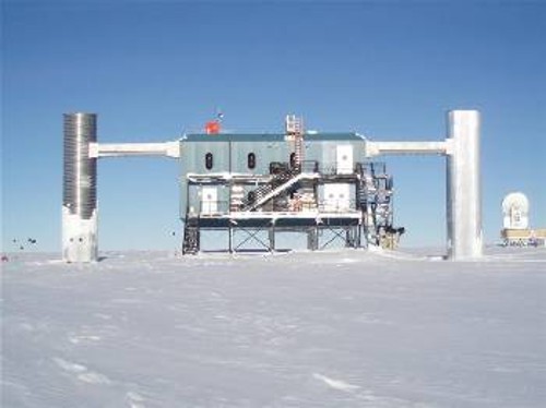 Οι κύριες εγκαταστάσεις του IceCube στην Ανταρκτική