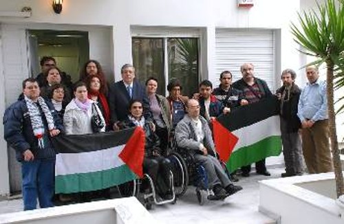 Από τη χθεσινή επίσκεψη αντιπροσωπείας της ΣΕΑΝ στη διπλωματική αντιπροσωπεία της Παλαιστινιακής Αρχής