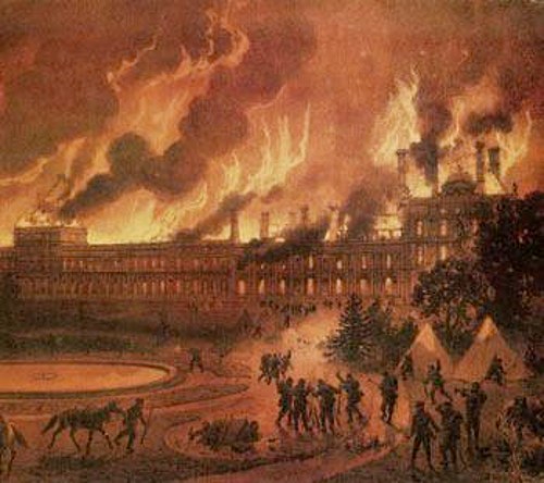 Παρισινή Κομμούνα:Τα ανάκτορα του Κεραμεικού στις φλόγες (21 Μάη 1871)