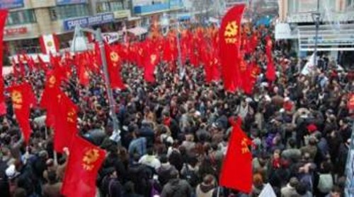 Οι κομμουνιστές στην Τουρκία πρωτοστάτησαν στις εργατικές λαϊκές κινητοποιήσεις