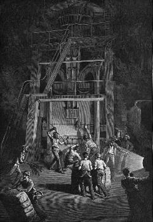Δουλεύοντας νύχτα στο εργοστάσιο βαμβακιού, ΗΠΑ 1880-1890