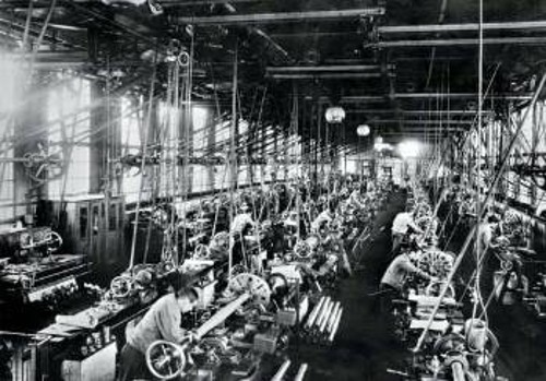 Βιομηχανικοί εργάτες σε εργοστάσιο της Γερμανίας, 1900
