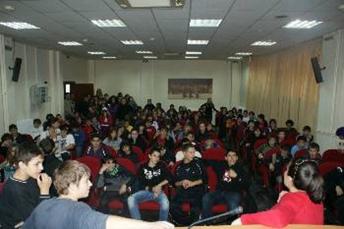 Από την ιδρυτική συνεδρίαση του Συντονιστικού των μαθητών στην Κοζάνη, που έγινε χθες μετά την πορεία