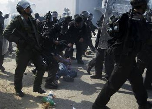 Η ισραηλινή αστυνομία κάλυψε την πρόκληση των εξτρεμιστών Ισραηλινών εναντίον των Αράβων την περασμένη Τετάρτη