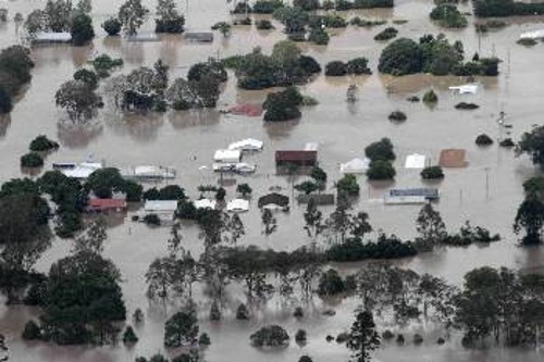 Πάνω από 90.000 χλμ οδικού δικτύου έχει καταστραφεί από τις πλημμύρες στη Βορειοανατολική Αυστραλία...