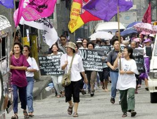 Αντιπολεμική συγκέντρωση στις Φιλιππίνες