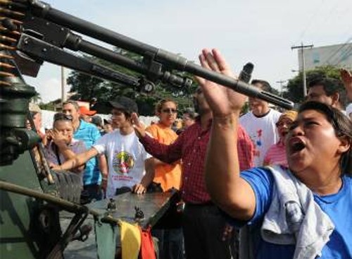 Από πρόσφατη διαμαρτυρία ενάντια στο πραξικόπημα στην Ονδούρα