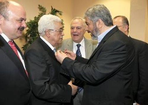 Οι επικεφαλής των παλαιστινιακών οργανώσεων «Φατάχ» και «Χαμάς»