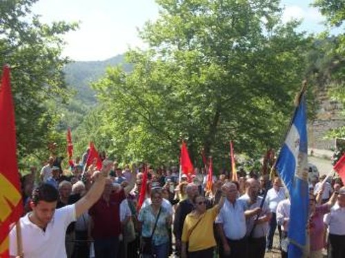 Αποψη από την εκδήλωση στις Μελάτες, για το Αρχηγείο Τζουμέρκων του ΔΣΕ