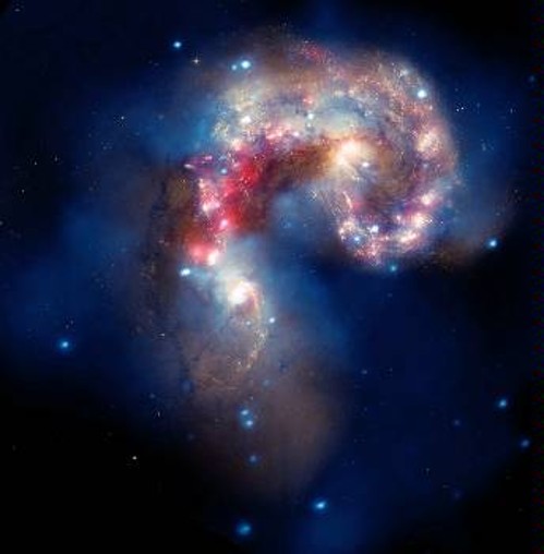 Οι Κεραίες, δύο γαλαξίες σε προχωρημένο στάδιο συνένωσης