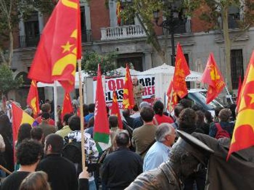 Από συγκέντρωση του ΚΚ των Λαών της Ισπανίας