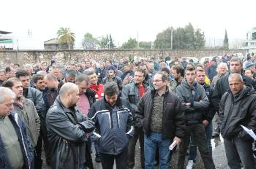 Ατσαλωμένοι και αποφασισμένοι συνεχίζουν για 77 μέρες το σκληρό απεργιακό τους αγώνα οι εργαζόμενοι της «Ελληνικής Χαλυβουργίας»