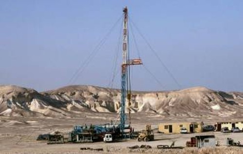 Από τις εγκαταστάσεις για τις έρευνες πετρελαίου στην κοιλάδα Νταρούρ