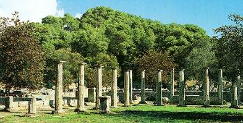 Η παλαίστρα στην Αρχαία Ολυμπία