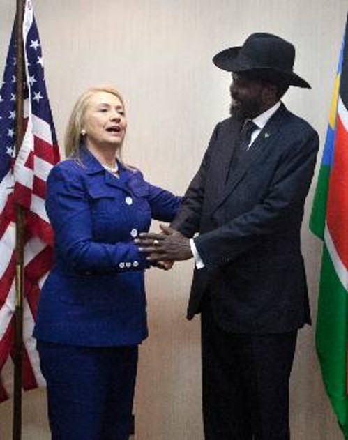 Η ΥΠΕΞ των ΗΠΑ με τον πρόεδρο του Νότιου Σουδάν