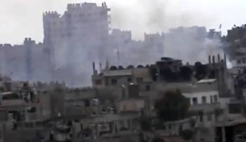 Από τις μάχες στη Χομς
