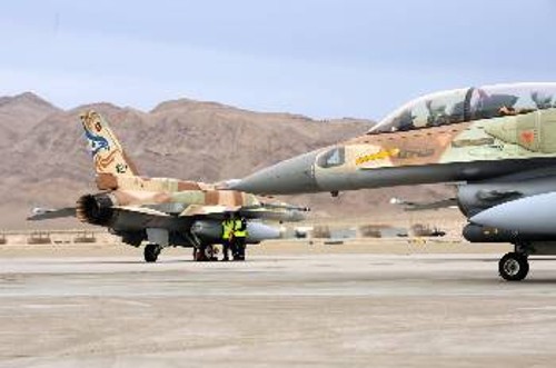 Ισραηλινά πολεμικά αεροσκάφη σε παλιότερη στρατιωτική άσκηση