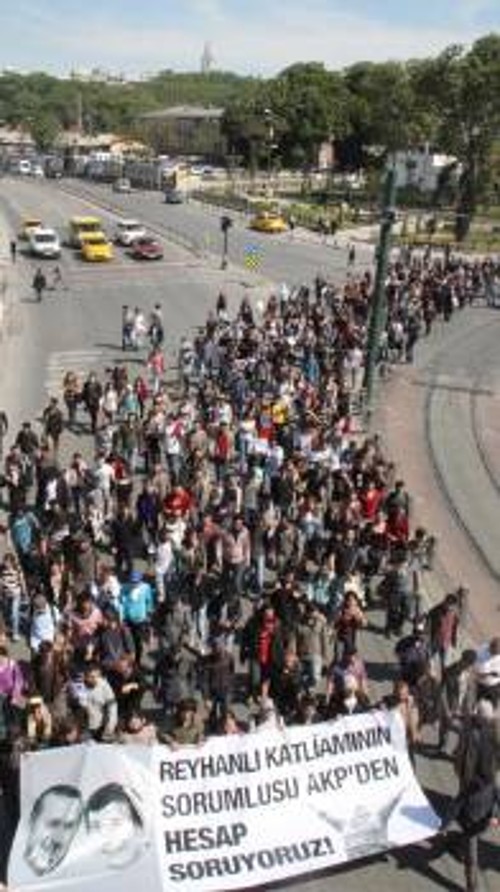 Από φοιτητική διαδήλωση στην Κωνσταντινούπολη