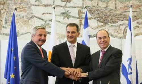 Ελλάδα - Κύπρος - Ισραήλ, υπογραφή μνημονίου για την Ενέργεια, 8 Αυγούστου 2013