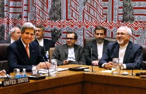 Από την πρόσφατη συνάντηση των υπουργών Εξωτερικών ΗΠΑ και Ιράν στον ΟΗΕ