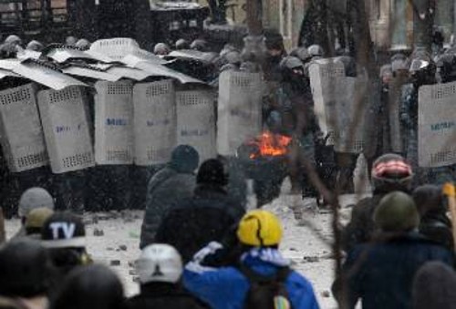 Από τις συγκρούσεις στην ουκρανική πρωτεύουσα