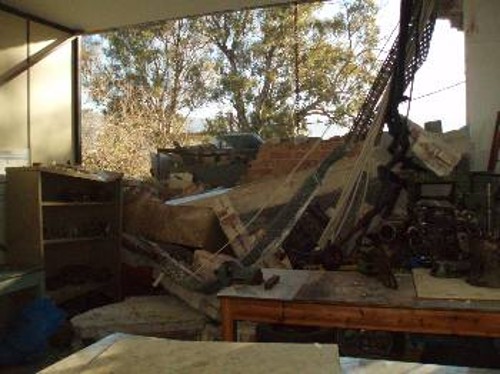 Το ΕΠΑΛ στο Ληξούρι που καταστράφηκε ολοσχερώς από το σεισμό του 2014